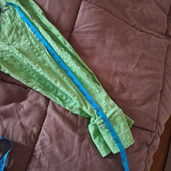 MZ.U.S.A. Shirt Men's Large L Green Graphic Print Button Up Abstract Embroidered - Picture 8 of 9